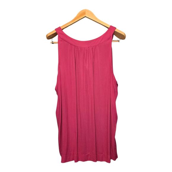 Fashion Bug Embroidered Beaded Sleeveless Tunic Top Womens Size 3X Pink Boho - Picture 2 of 8